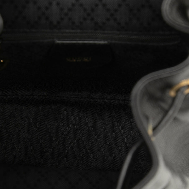Calfskin Bamboo Drawstring Backpack - Image 4