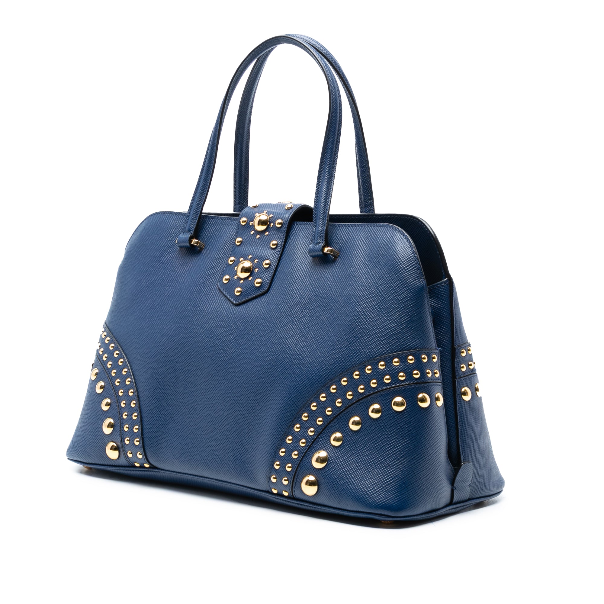 Studded Saffiano Cuir Promenade Satchel - Image 2