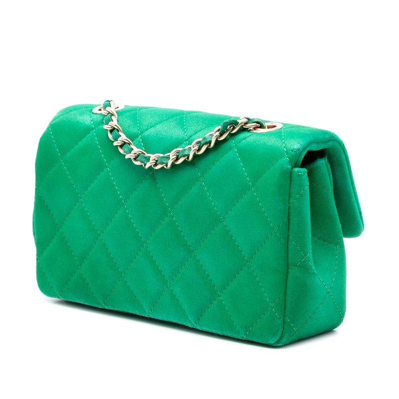 Extra Mini Rectangular Classic Satin Single Flap - Image 2