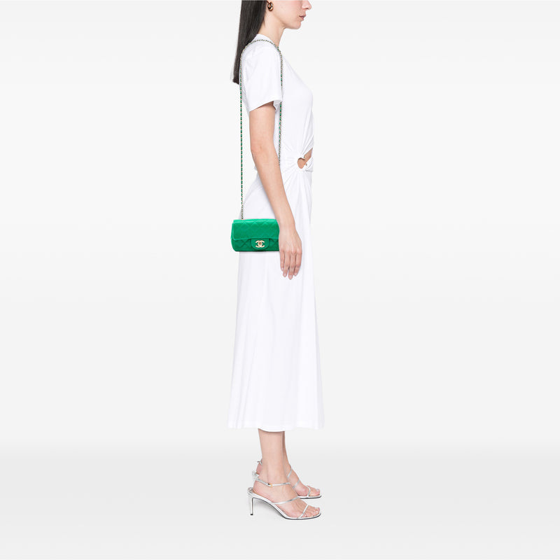 Extra Mini Rectangular Classic Satin Single Flap - Image 7