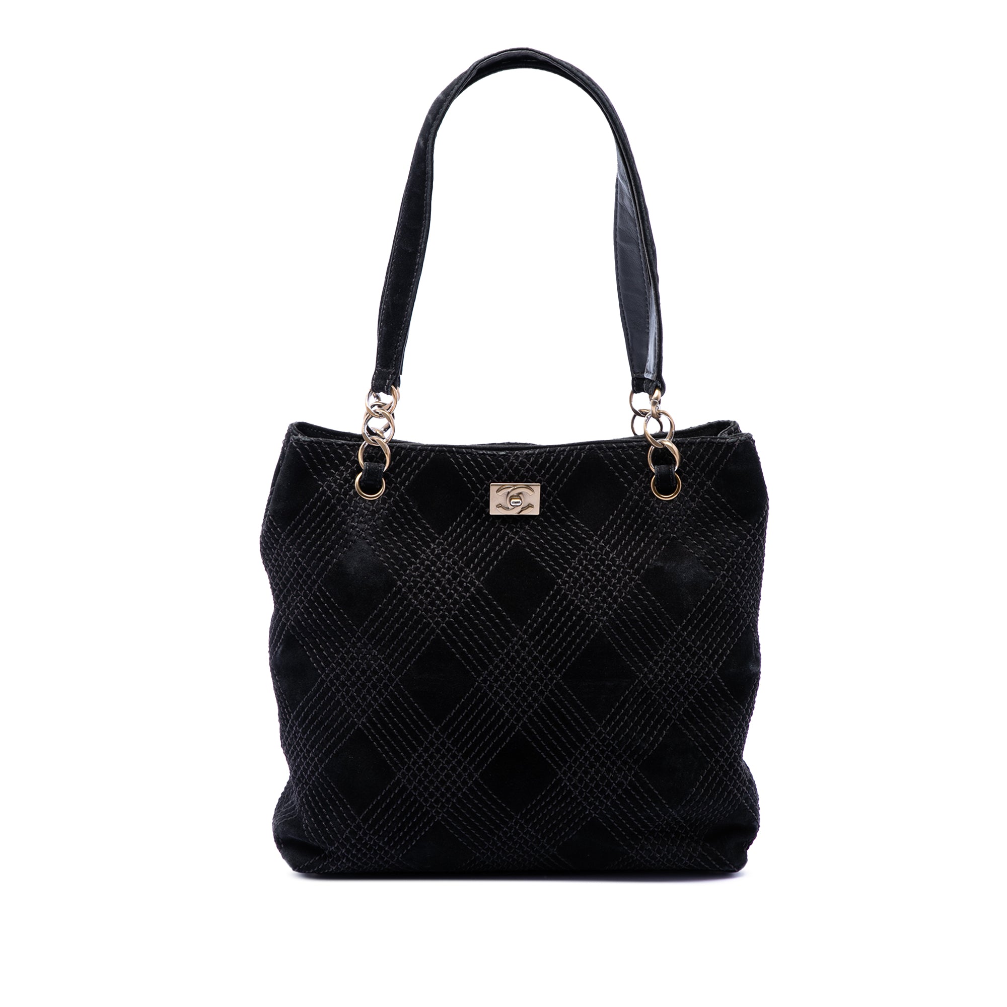 CC Suede Wild Stitch Tote - Image 1