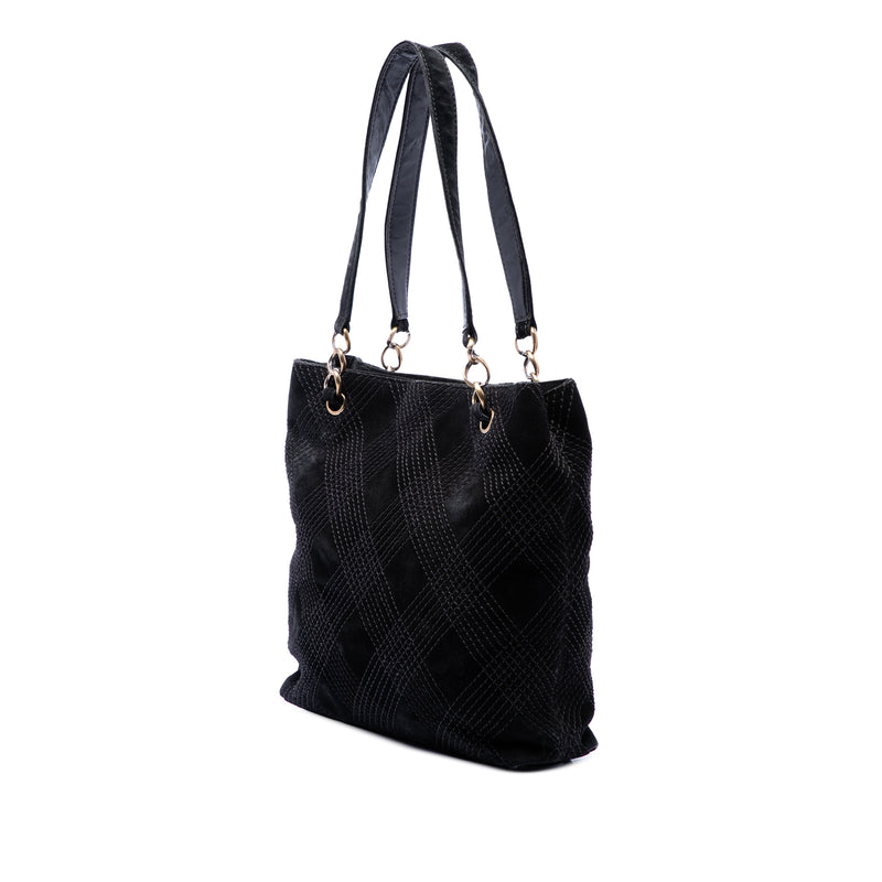 CC Suede Wild Stitch Tote - Image 2