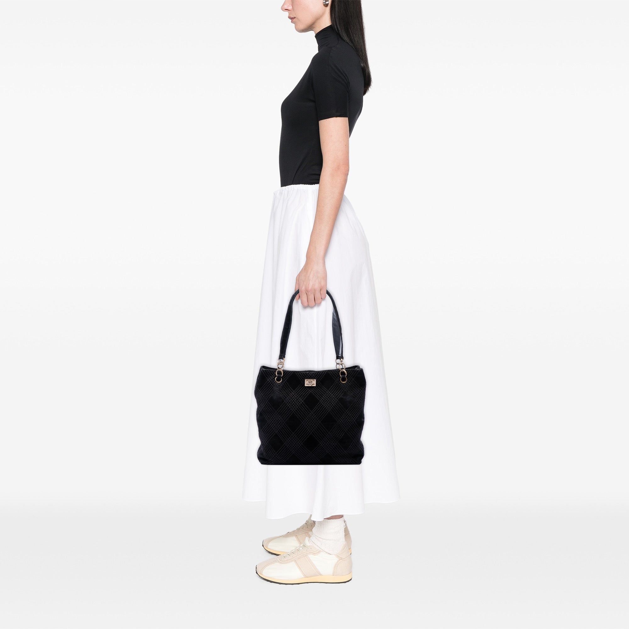 CC Suede Wild Stitch Tote - Image 6