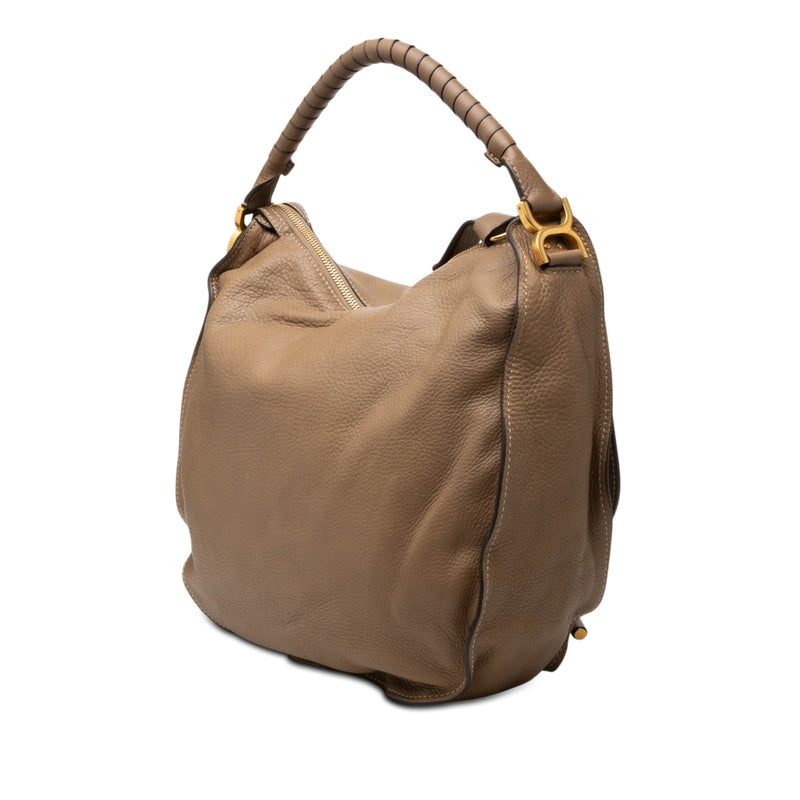 Large Pebbled Calfskin Marcie Hobo - Image 2