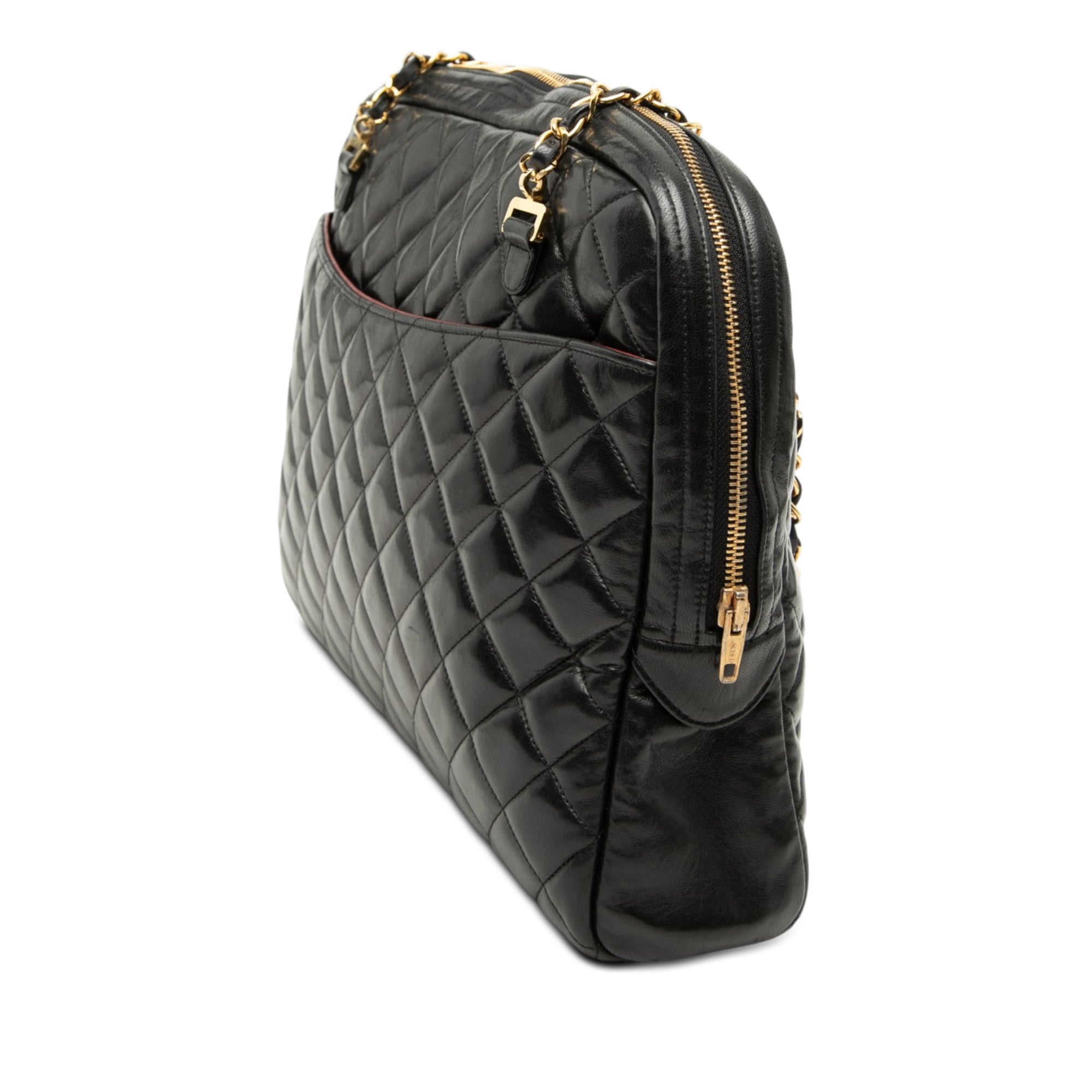 Quilted Lambskin Chain Shoulder Bag - Image 2