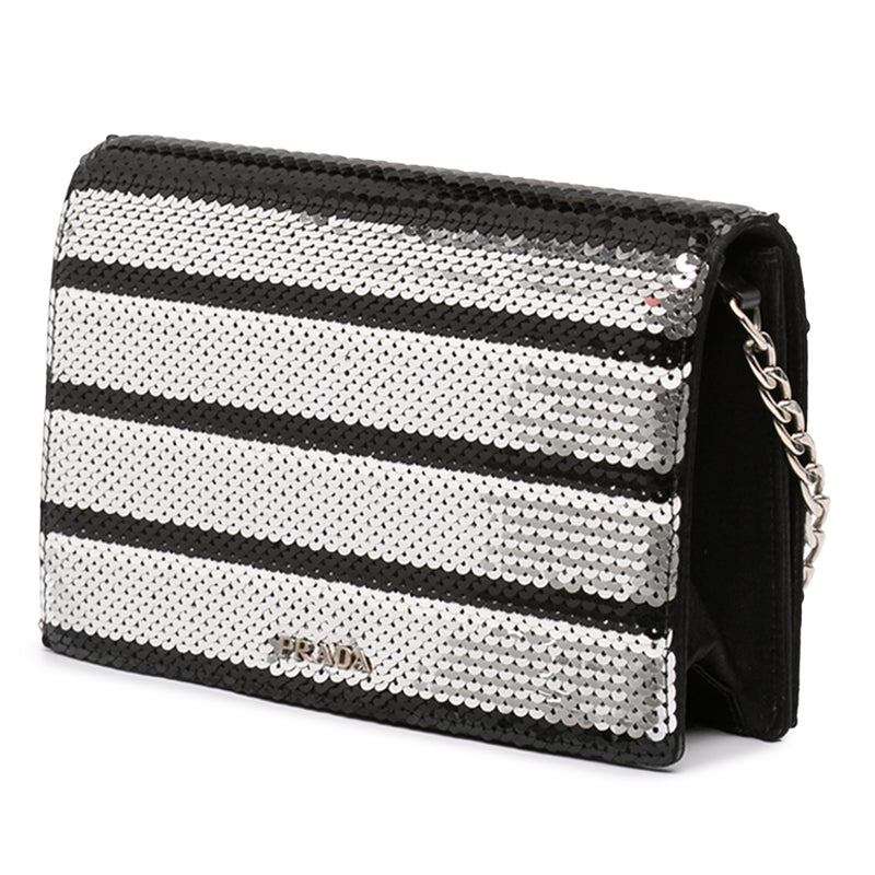Sequin Embellished Baia Chain Flap - Image 2