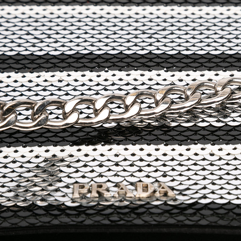 Sequin Embellished Baia Chain Flap - Image 7