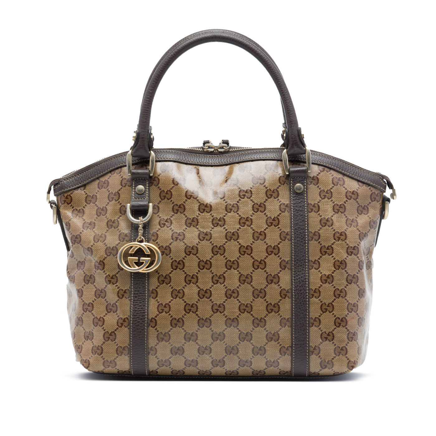 Medium GG Crystal Charm Dome Satchel - Image 1