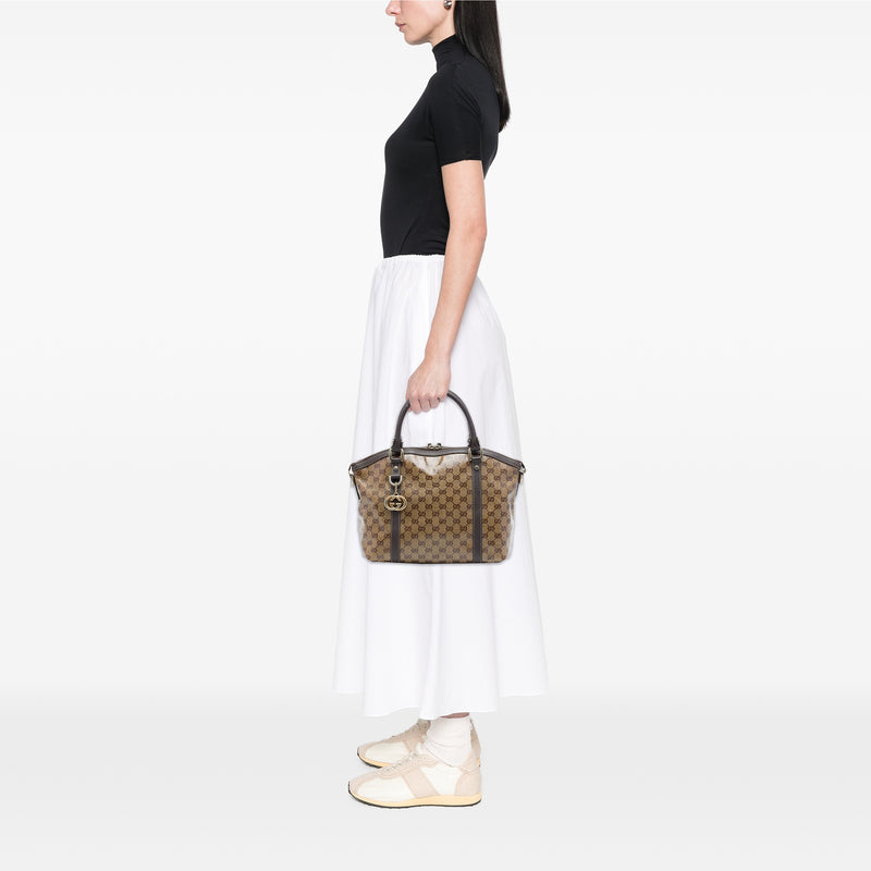Medium GG Crystal Charm Dome Satchel - Image 6