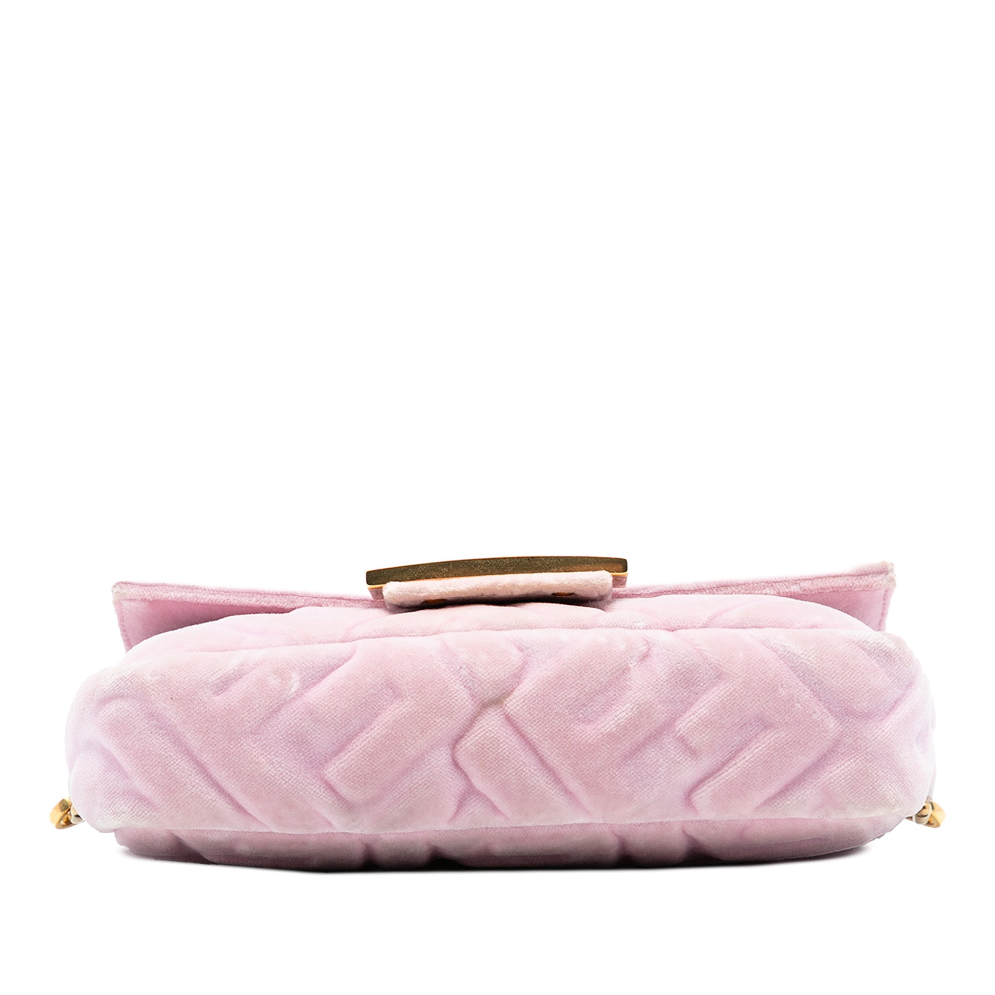 Mini Zucca Embossed Velvet Baguette Satchel - Image 3