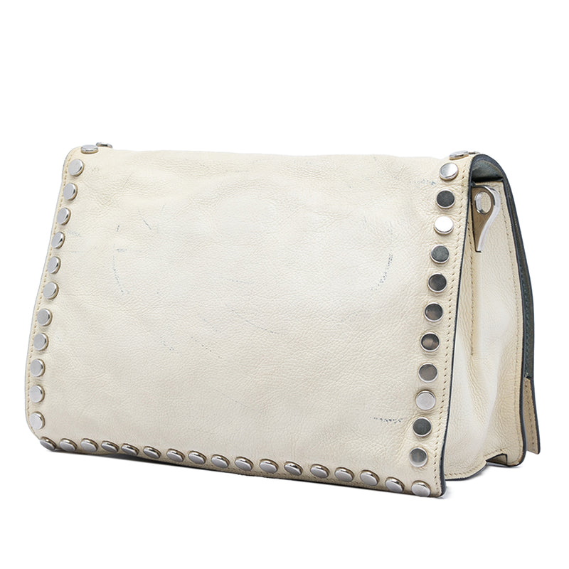 Glace Calfskin Studded Etiquette Flap - Image 2