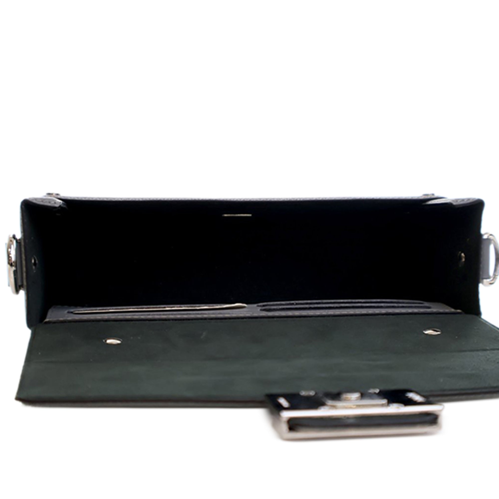 Zucca Calfskin Soft Trunk Baguette Satchel - Image 8