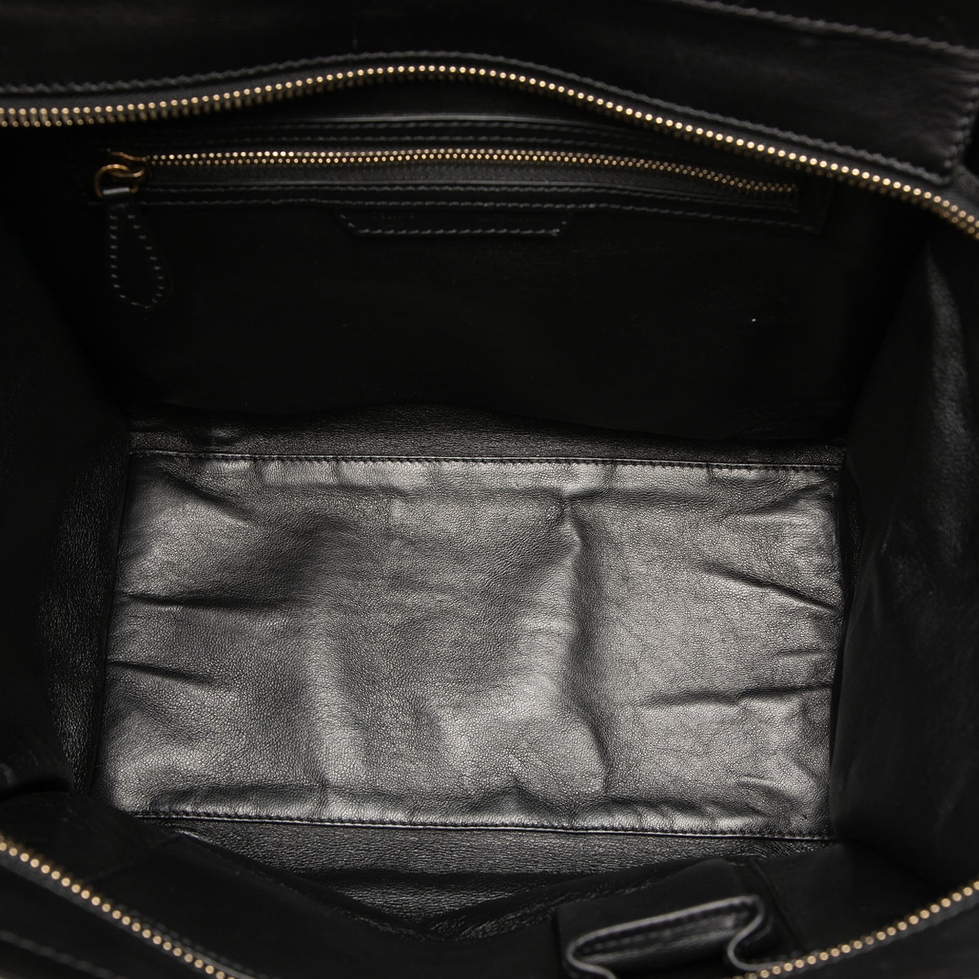 Mini Bicolor Canvas and Leather Luggage Tote - Image 4