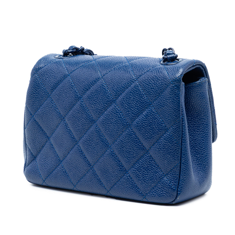 Mini Square Quilted Caviar CC Incognito Single Flap - Image 2