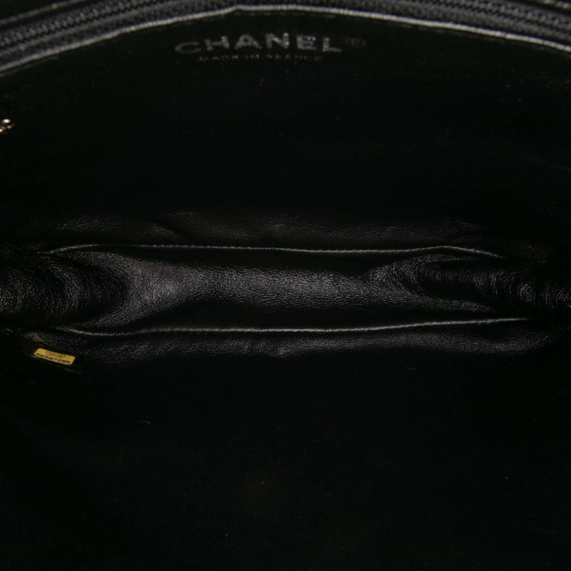 Tweed and Resin Zipped Chain Shopping Bag - Image 4