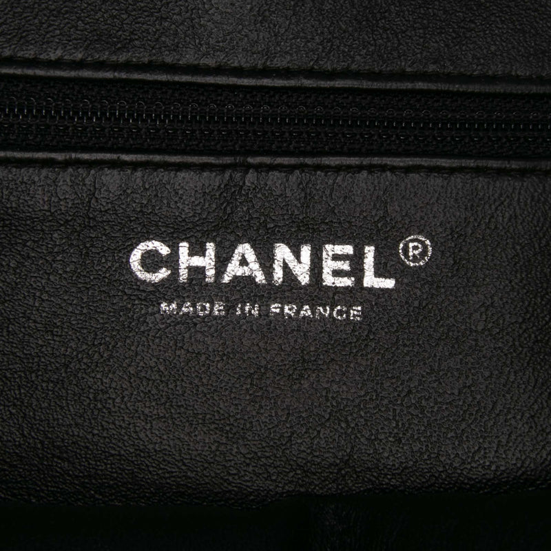 Tweed and Resin Zipped Chain Shopping Bag - Image 5