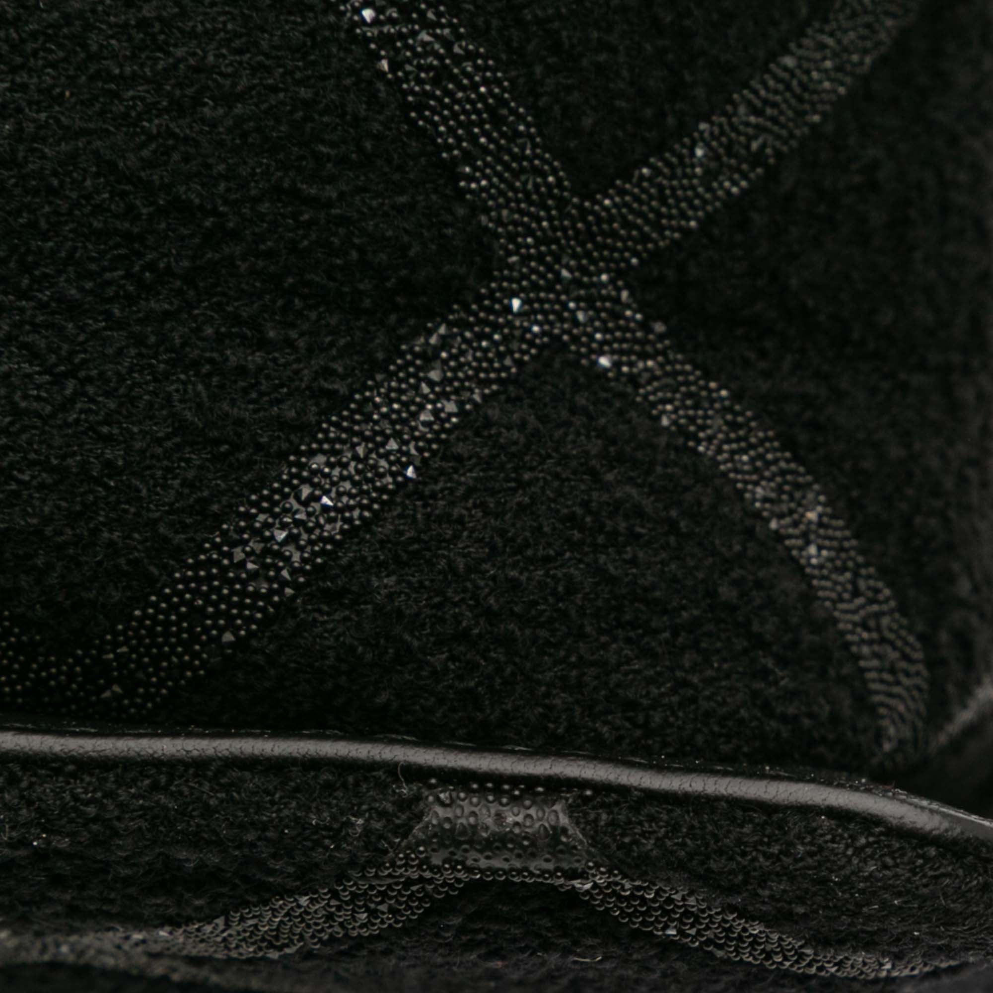 Tweed and Resin Zipped Chain Shopping Bag - Image 8