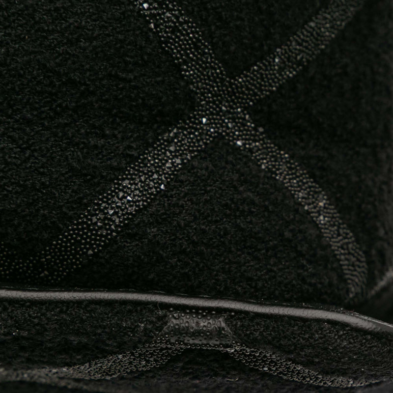 Tweed and Resin Zipped Chain Shopping Bag - Image 8
