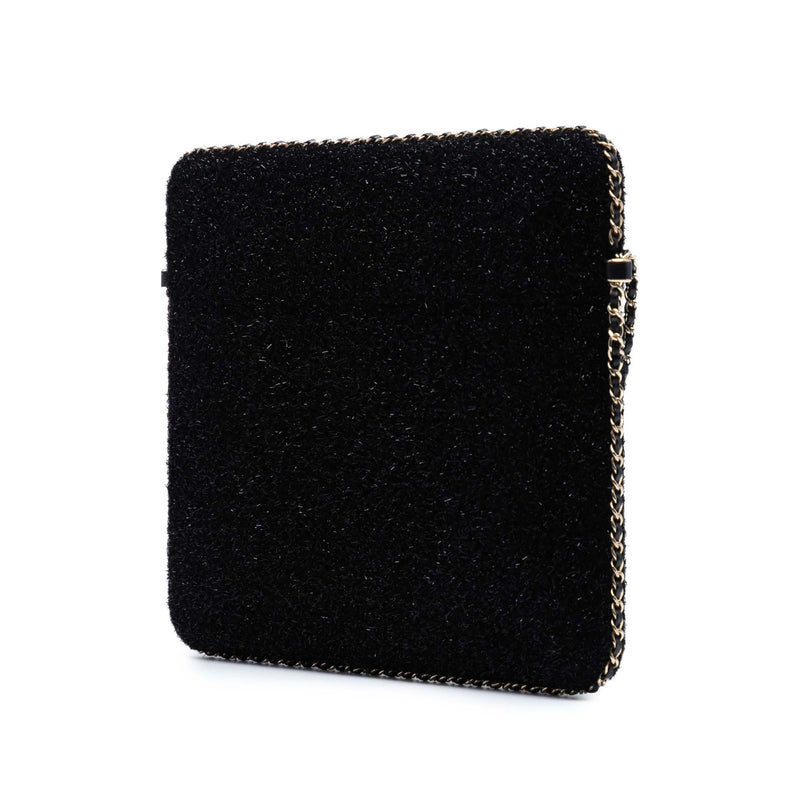 CC Tweed Chain Around Tablet Holder Crossbody - Image 2