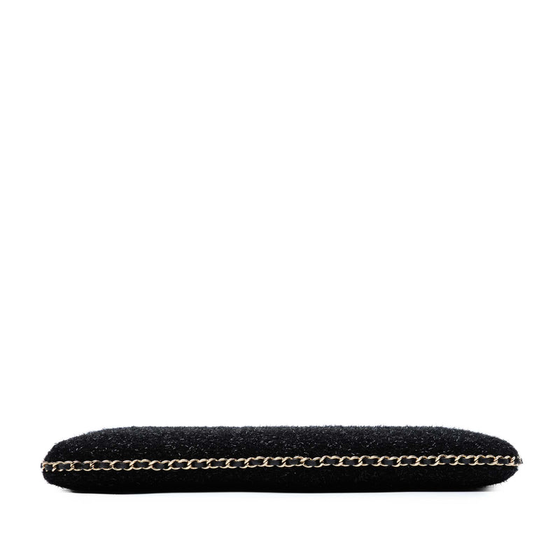 CC Tweed Chain Around Tablet Holder Crossbody - Image 3