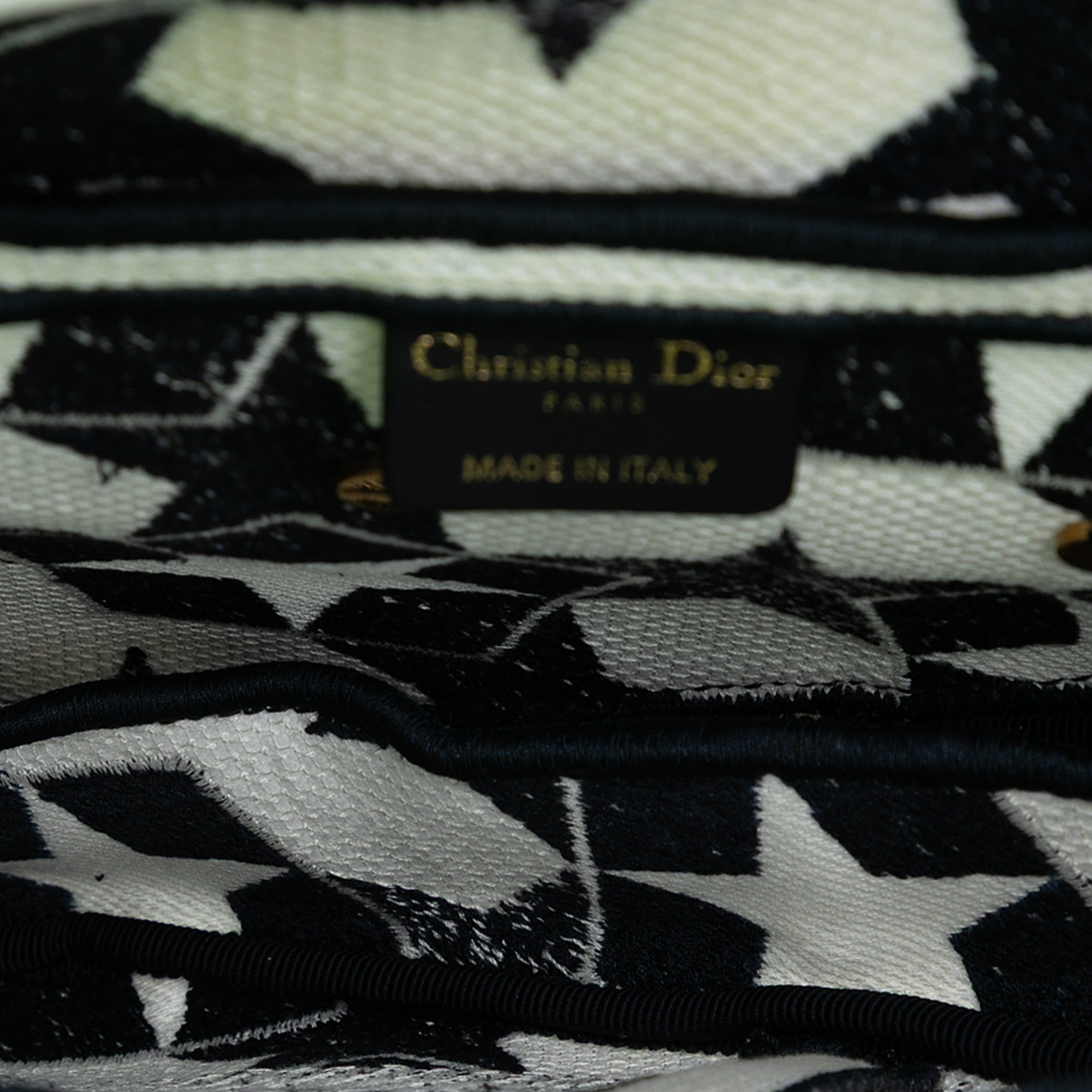 Embroidered Canvas Stars Saddle Bag - Image 4