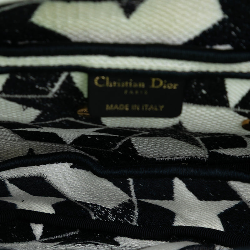 Embroidered Canvas Stars Saddle Bag - Image 4