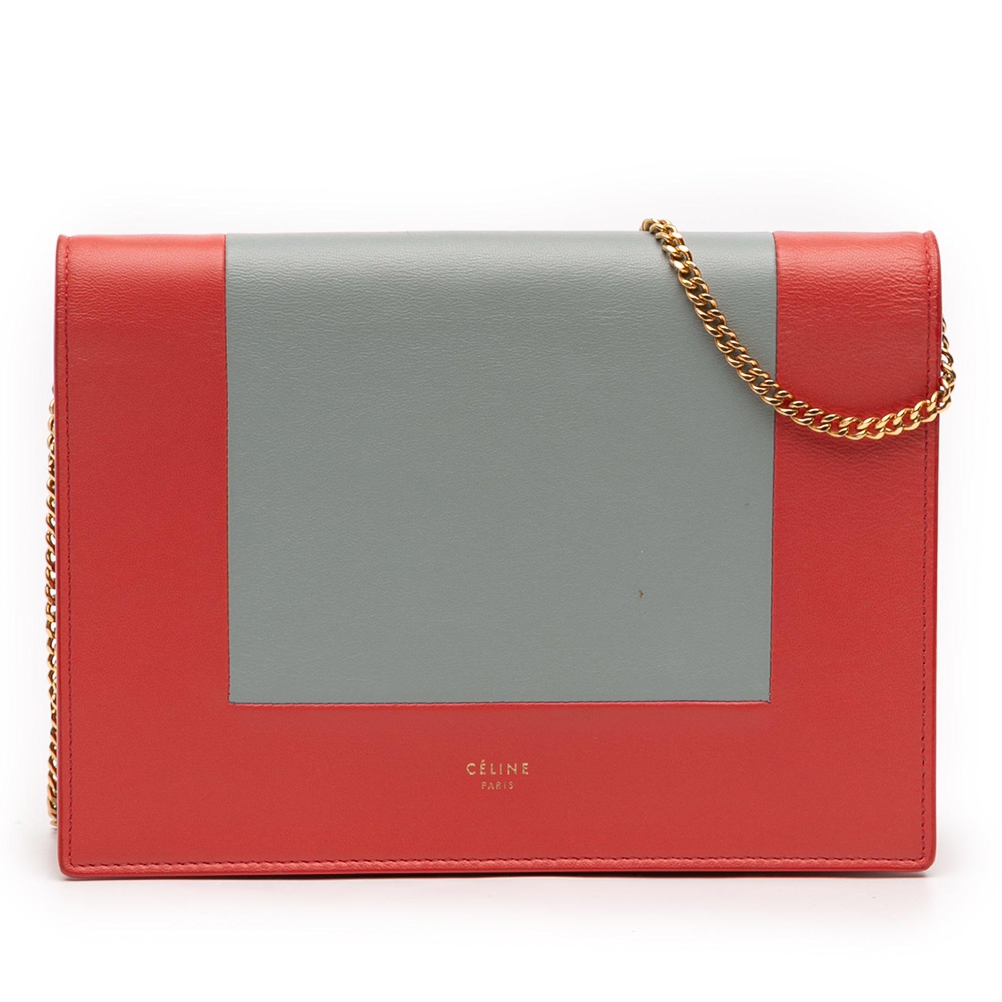 Leather Frame Wallet on Chain - Image 1