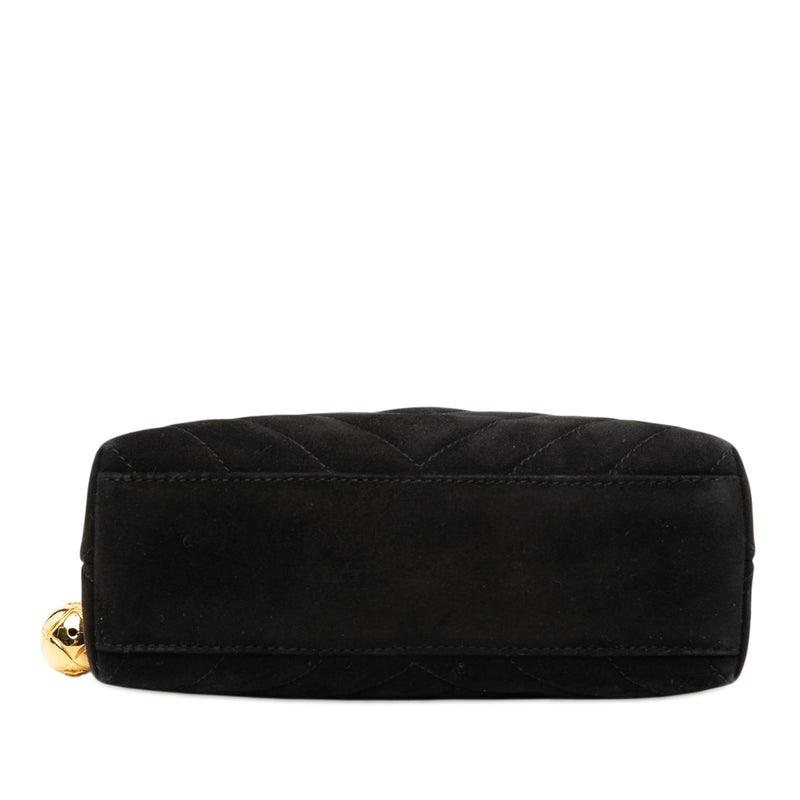 CC Diamond Quilted Suede Crossbody - Image 3