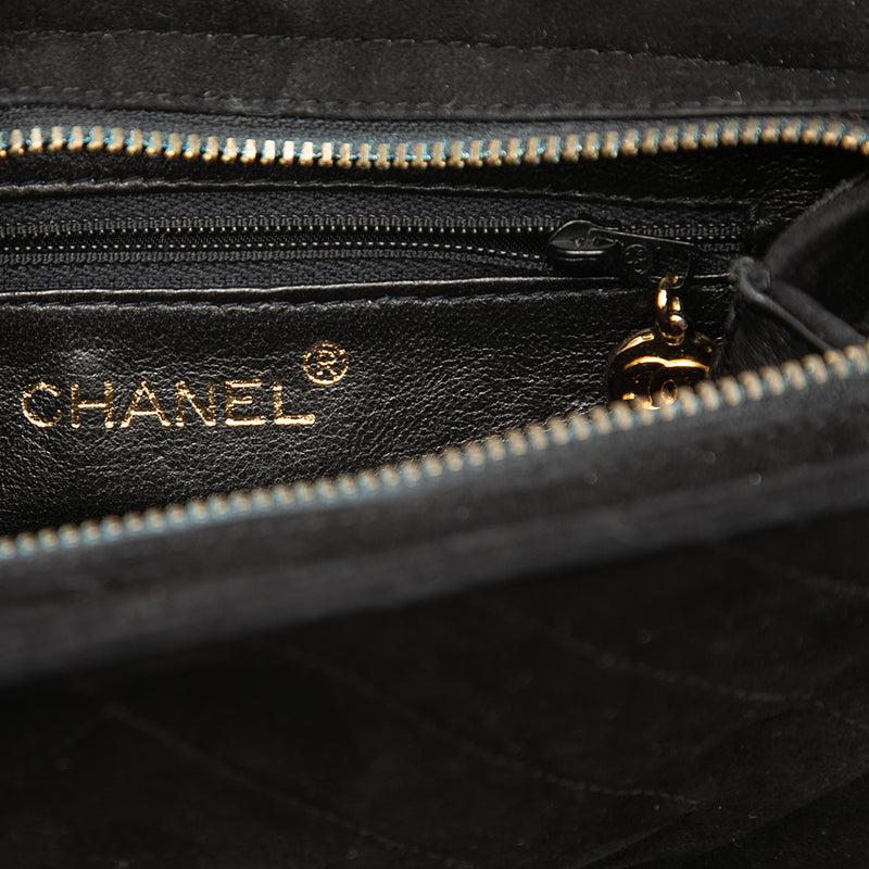 CC Diamond Quilted Suede Crossbody - Image 5