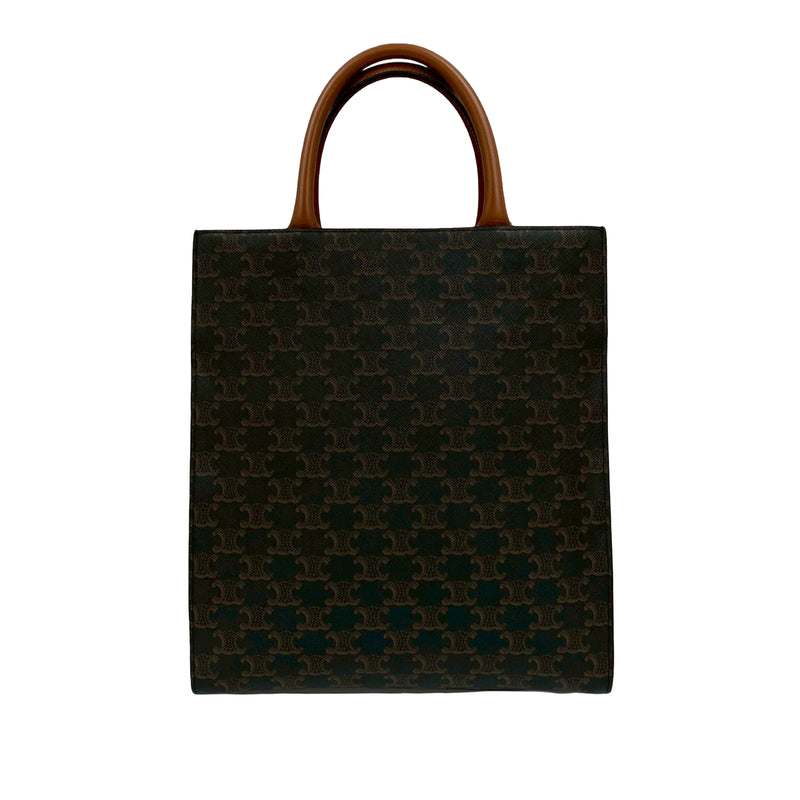 Small Triomphe Coated Canvas Vertical Cabas Tote - Image 2