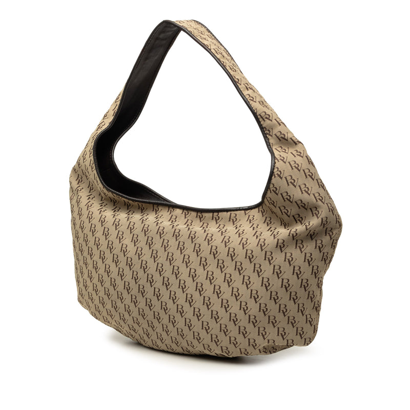 BV Monogram Canvas Campana Hobo - Image 2
