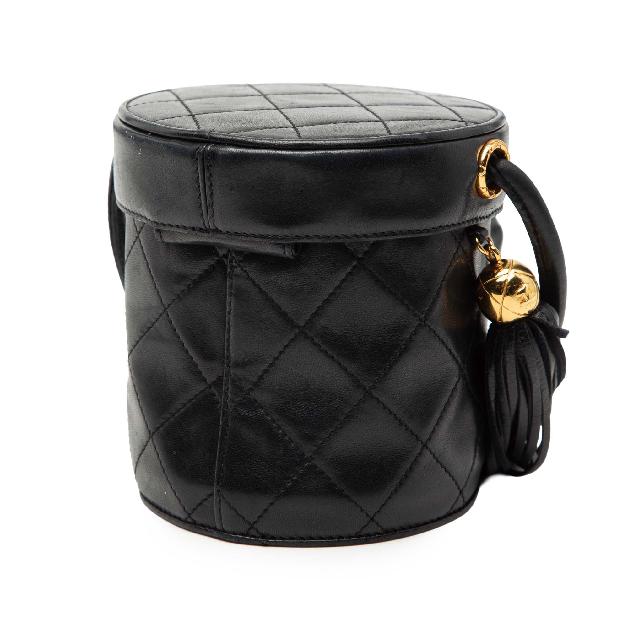Mini Quilted Lambskin Canteen Tassel Vanity Case - Image 2