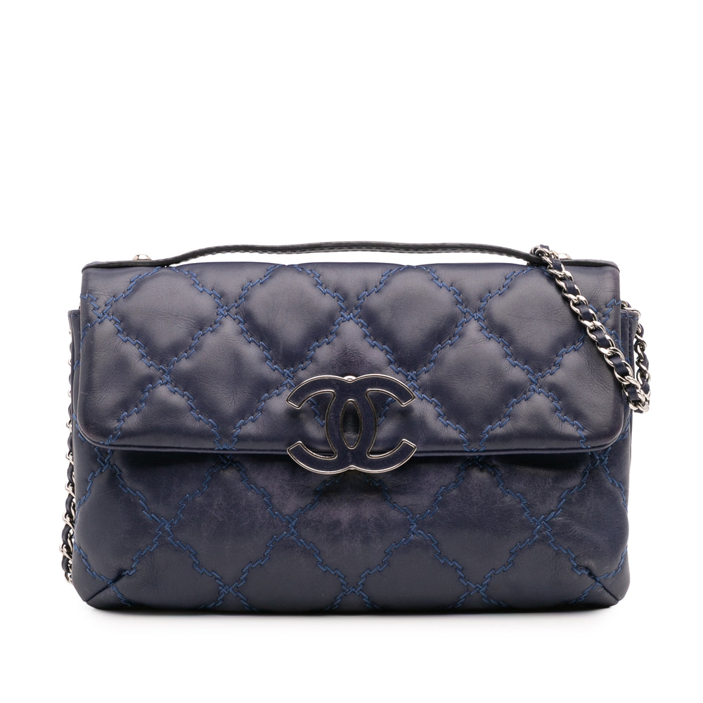 Mini Lambskin Double Stitch Hamptons Flap · HEWI