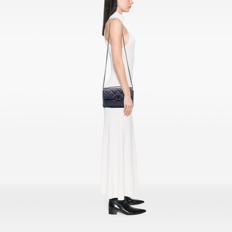 Mini Lambskin Double Stitch Hamptons Flap - Image 11