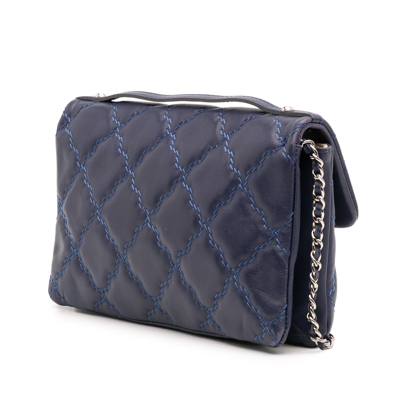 Mini Lambskin Double Stitch Hamptons Flap - Image 2
