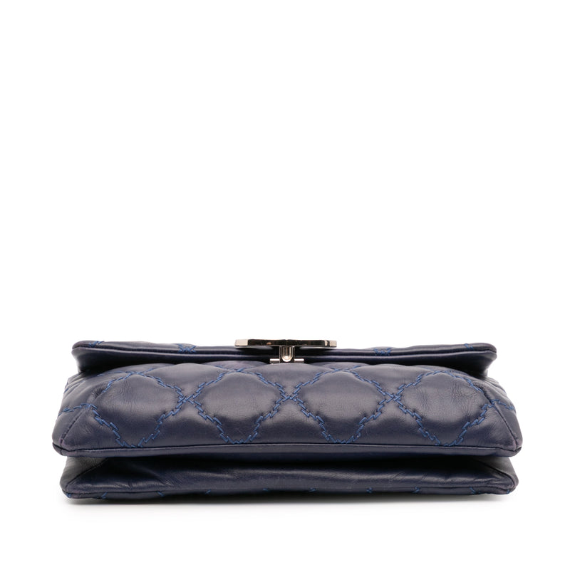 Mini Lambskin Double Stitch Hamptons Flap - Image 3