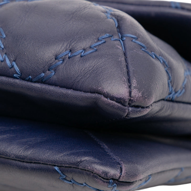 Mini Lambskin Double Stitch Hamptons Flap - Image 8