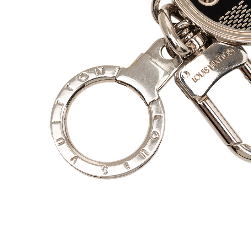 Brass Damier Porte Cles Address Bag Charm and Key Holder - Image 3