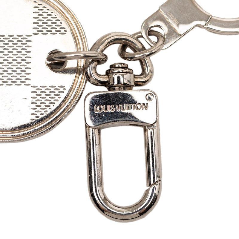 Brass Damier Porte Cles Address Bag Charm and Key Holder - Image 4