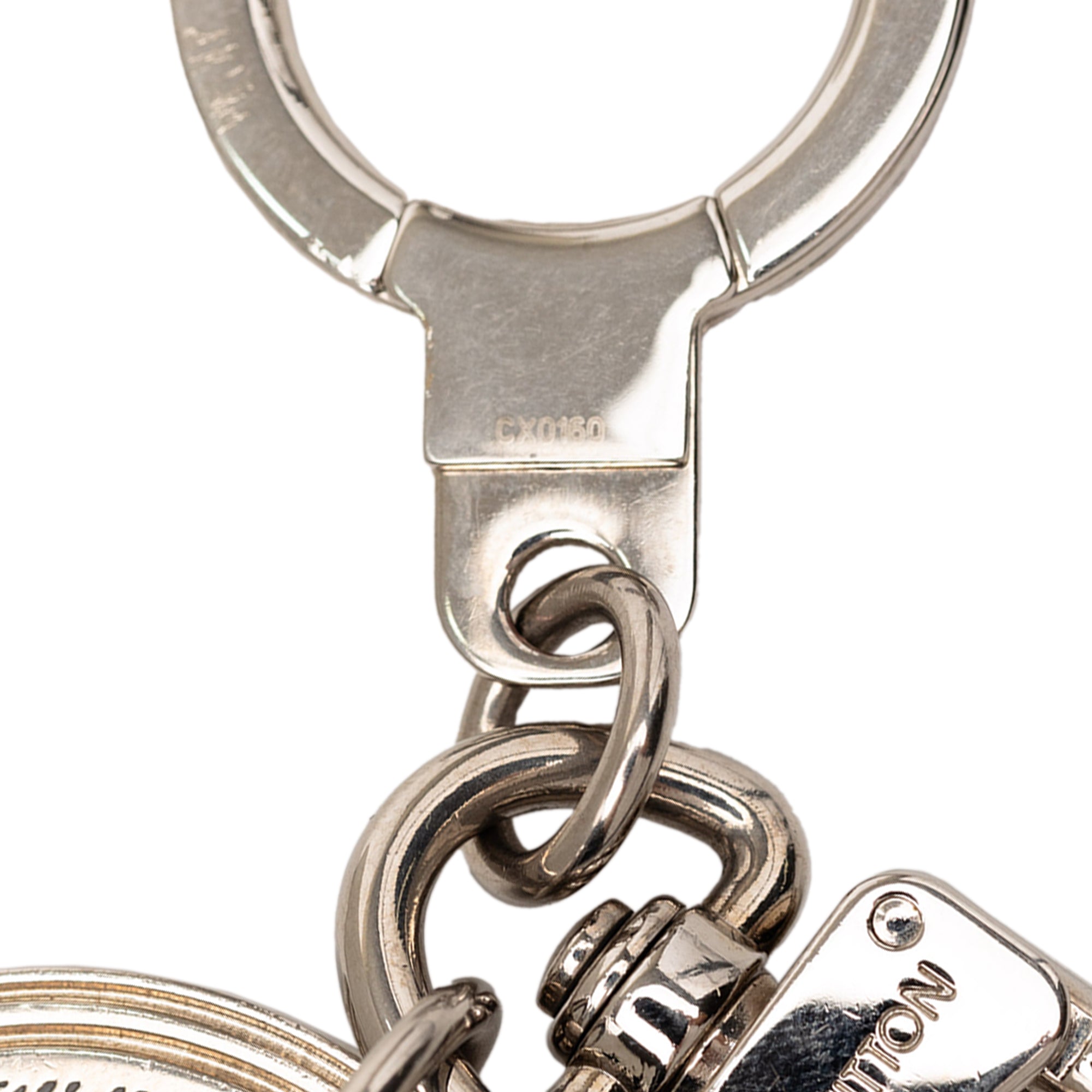 Brass Damier Porte Cles Address Bag Charm and Key Holder - Image 5