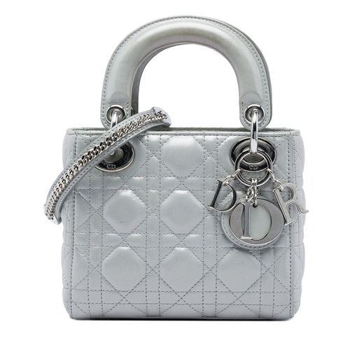 Mini Iridescent Lambskin Cannage Lady Dior - Image 1