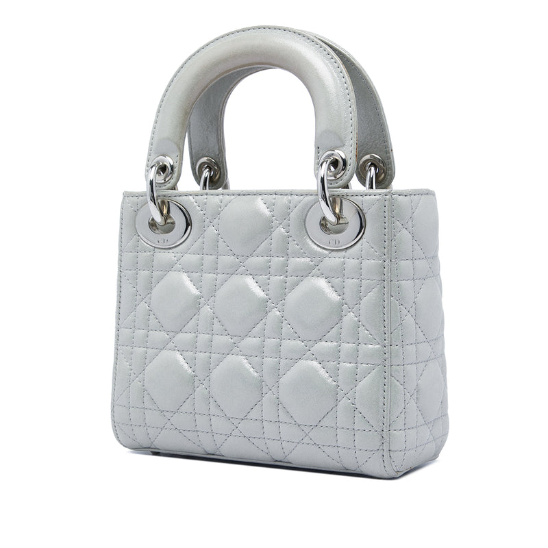 Mini Iridescent Lambskin Cannage Lady Dior - Image 2