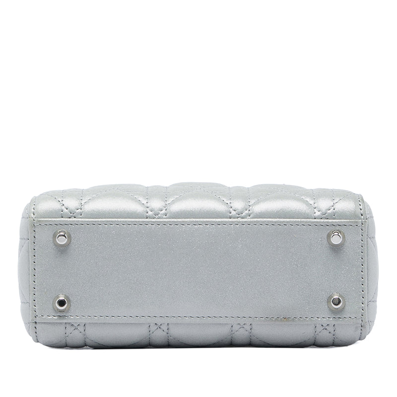 Mini Iridescent Lambskin Cannage Lady Dior - Image 3