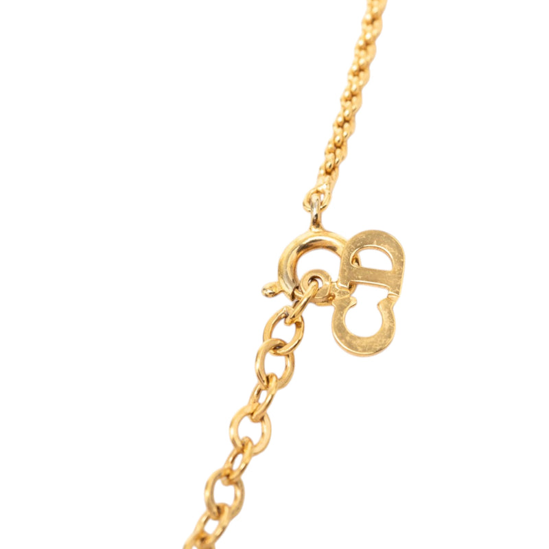 Gold Plated CD Logo Pendant Necklace - Image 4