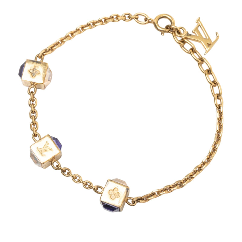 Gold Plated Strass Gamble Bracelet - Image 3
