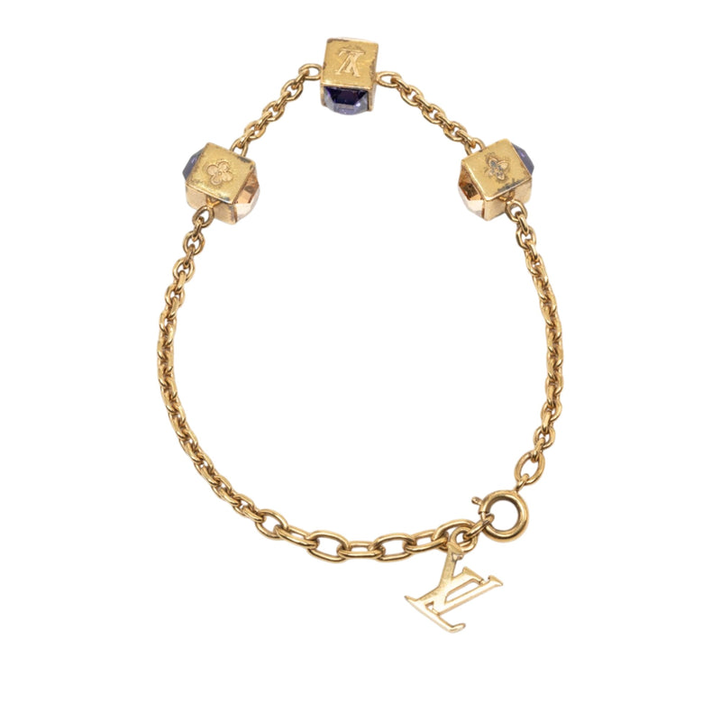 Gold Plated Strass Gamble Bracelet - Image 4