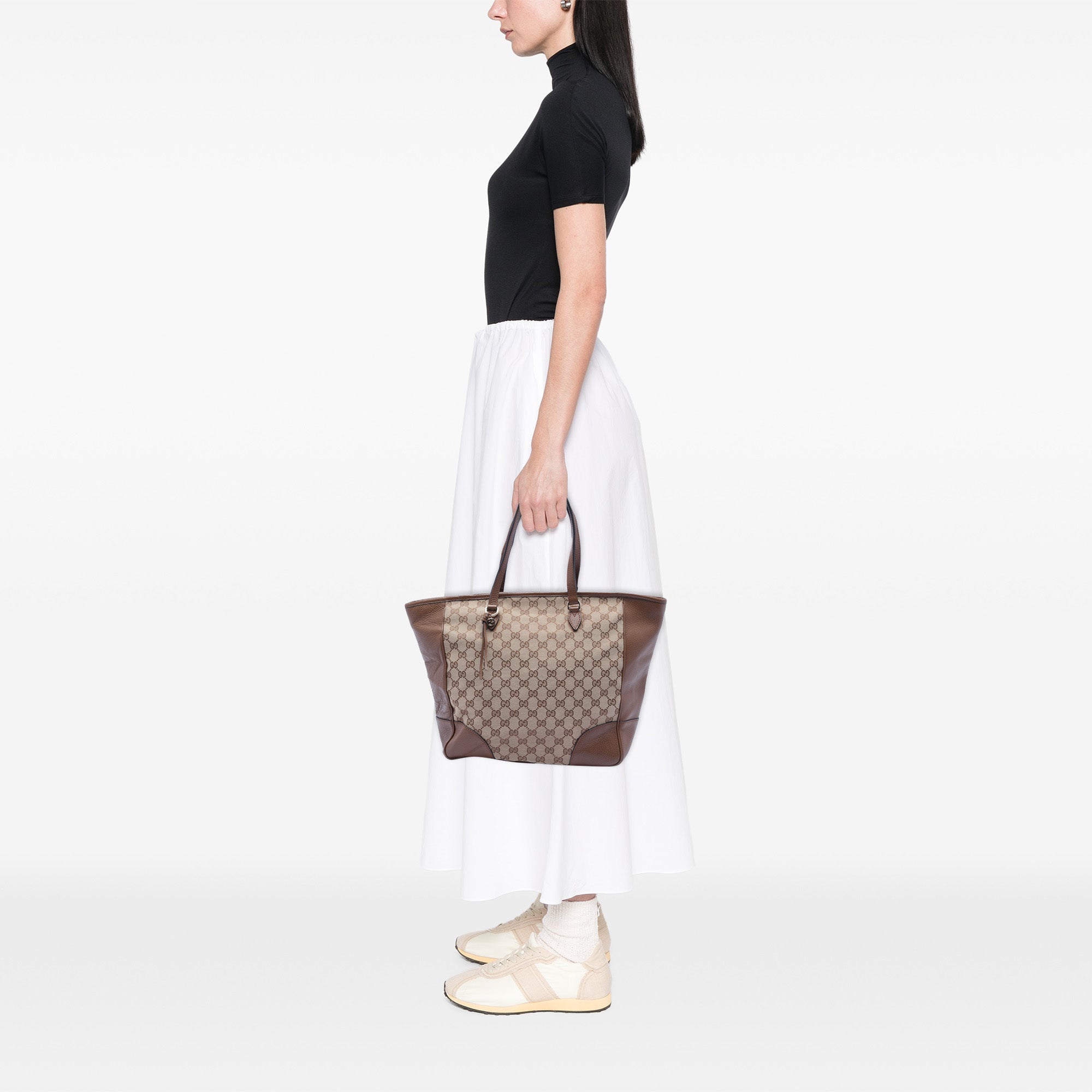GG Canvas Bree Zippered Tote - Image 7