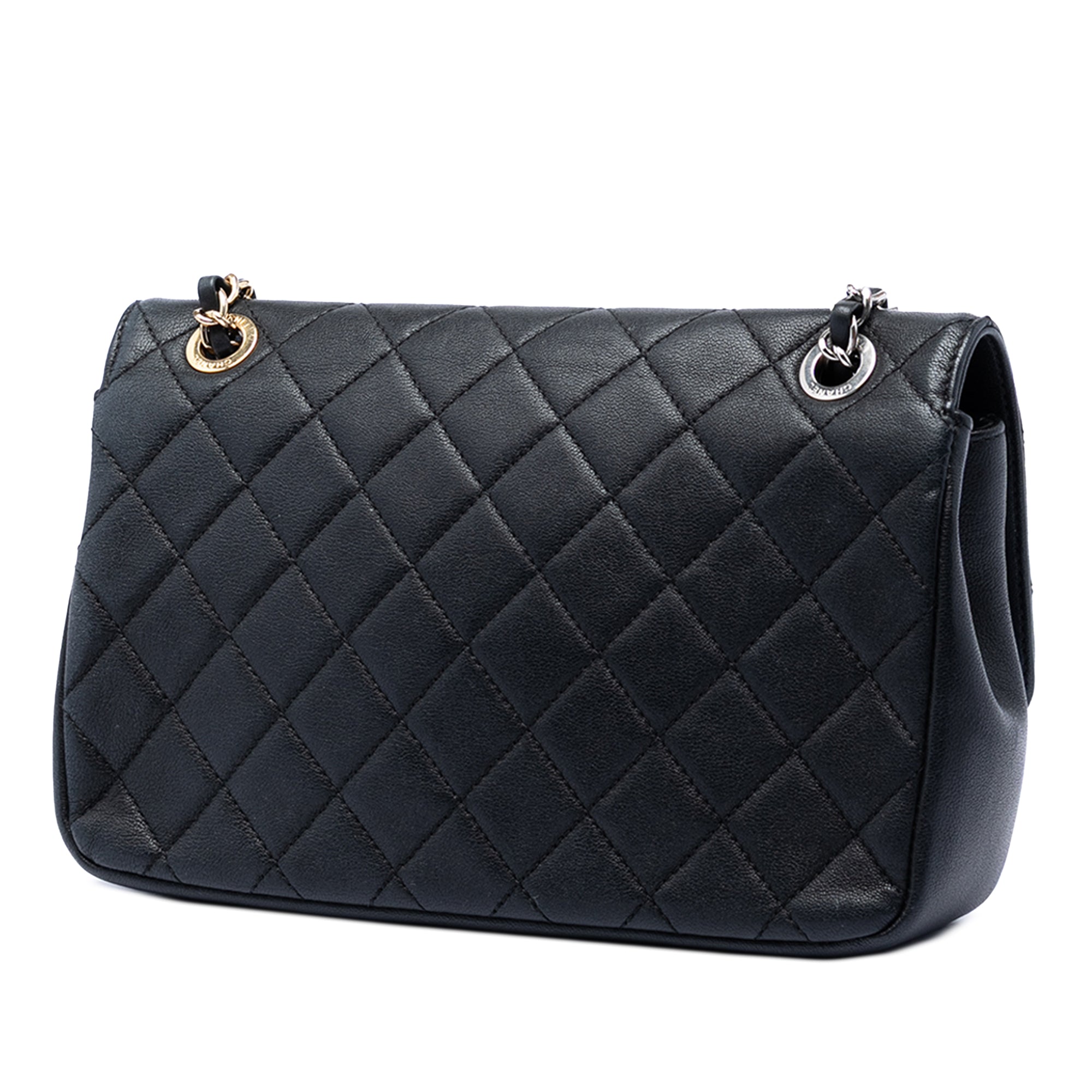Quilted Lambskin Turn and Lock Flap - Image 2