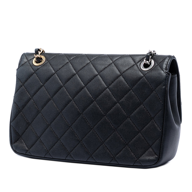 Quilted Lambskin Turn and Lock Flap - Image 2