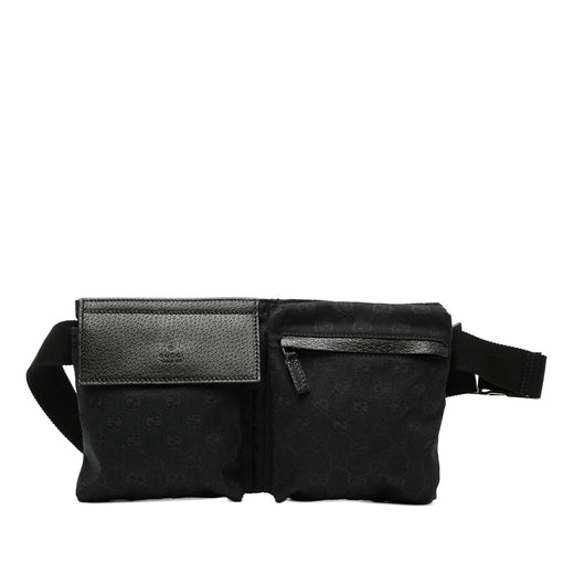 GG Canvas Double Pocket Belt Bag - Image 1
